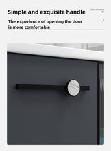 Load image into Gallery viewer, Modern Design Bathroom Cabinet with Mirror and Smart Touch Screen | White Vanity Cabinet with Ceramic Basin | Luxury Wall-Mounted Bathroom Furniture
