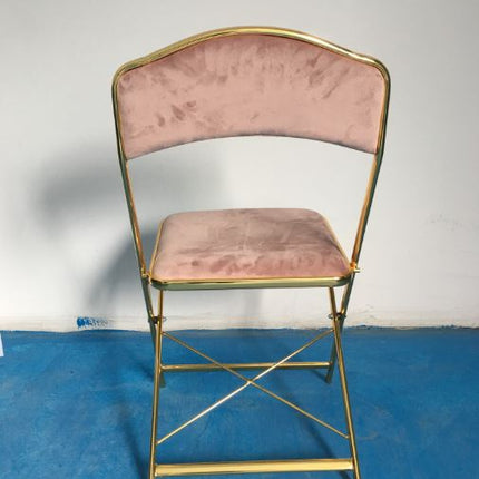 Klappbarer Bankettstuhl aus Cord für Garten und Café