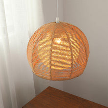 Lade das Bild in den Galerie-Viewer, Elegant Japanese-Style Hemp Rope Chandelier – Handmade Pendant Light for Living Room, Dining, or Bedroom
