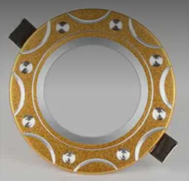 Spot LED moderne rond et carré – Plafonnier encastré extra-plat avec ampoule amovible pour intérieurs résidentiels et hôteliers