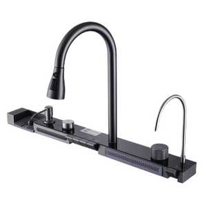 Large Single Slot Rain Black Vegetable Washing Basin 304 201Stainless Steel Kitchen Sink Thickened Kitchen Sink