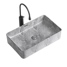 Load image into Gallery viewer, Luxury Small Marble Porcelain Countertop Basin – Modern Hand Wash Sink for Home, Villa, and Hotel Bathroom Vanity

