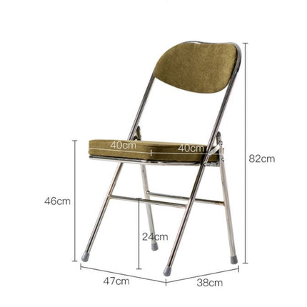 Klappbarer Bankettstuhl aus Cord für Garten und Café