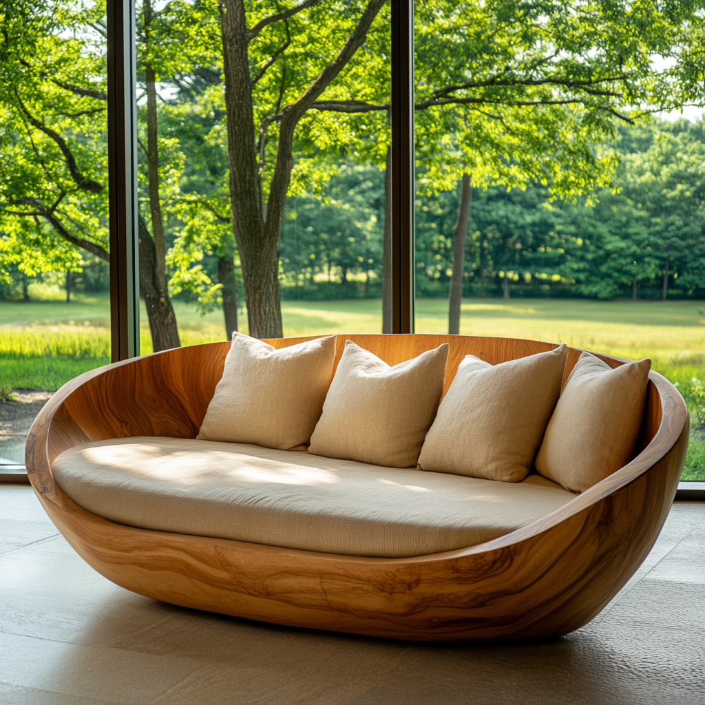 Modern Boat-Shaped Sectional Sofa – Velvet Upholstery Luxury Sofa for Living Room & Hotel Use