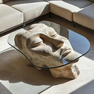 Italian Modern Marble Coffee Table Set – Simple Luxury Center Table for Living Room, Villa & Apartment