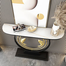 Load image into Gallery viewer, Double Fish-Shaped Entrance Foyer Bracket Unique Display Console Table Hallway and Living Room Table Design
