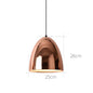 Glass Rose Gold Pendant Light Decorative Ceiling Hanging Light Rose Gold Iron Metal Modern Pendant Lamp for Dining Table