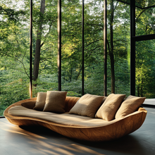 Load image into Gallery viewer, Modern Boat-Shaped Sectional Sofa – Velvet Upholstery Luxury Sofa for Living Room &amp; Hotel Use
