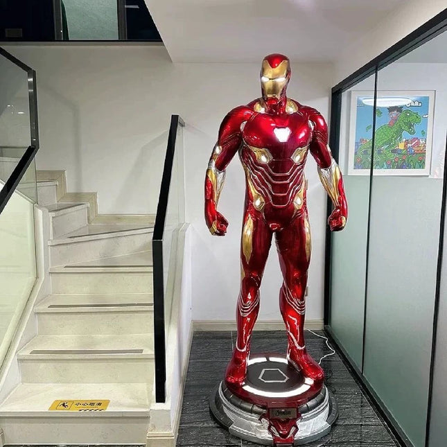 Metal Robot Sculpture – Floor Decoration for Home, Shops & Animation-Inspired Displays