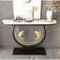 Double Fish-Shaped Entrance Foyer Bracket Unique Display Console Table Hallway and Living Room Table Design