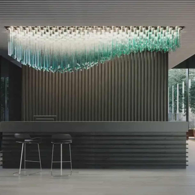 Luxury Nordic LED Crystal Ceiling Light – Modern Decorative Glass Fixture for Hotels, Villas & Contemporary Interiors