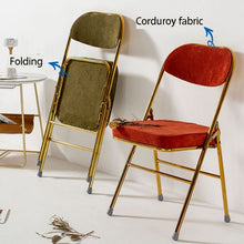 Load image into Gallery viewer, Event Folding Banquet Dining Garden Corduroy Chair for Cafe
