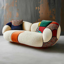 Load image into Gallery viewer, Italian Minimalist Fabric Sofa for Living Room Small Modern Straight Couch with Head Layer Support  Contemporary Luxury Fabric Sofa Furniture
