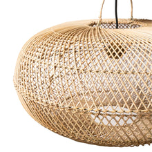 Загрузить изображение в средство просмотра галереи, Natural Handmade Bamboo Pendant Light – Eco-Friendly Hanging Ceiling Light

