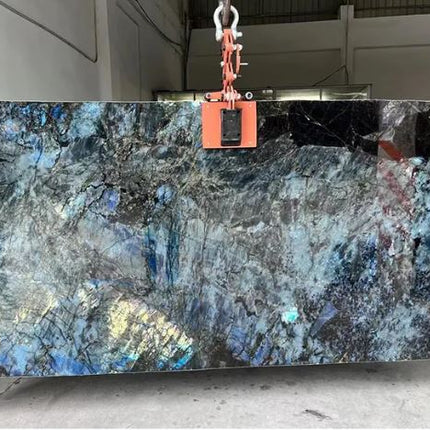 Granitplatten Naturstein Küchenarbeitsplatte aus Granit Lemurischer Labradorit Blaue Granitplatten 