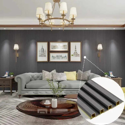 Gray PVC Wall Panels – Modern Waterproof Decorative Interior Cladding Boards