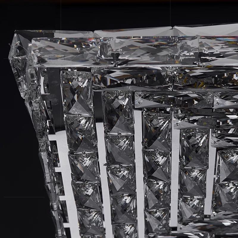 Postmodern Light Luxury Crystal Ceiling Light – Elegant Fixture for Living Room, Bedroom & Dining Area