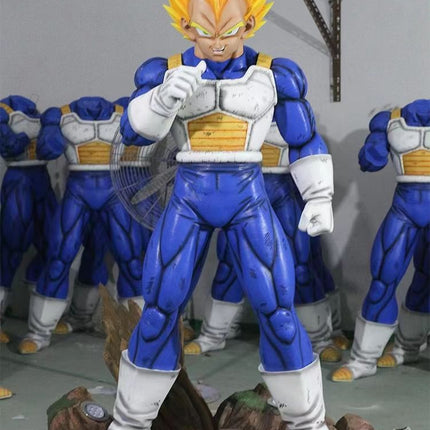 Statue personnalisée Dragon Ball en résine – Sculpture grandeur nature des personnages d'anime Goku et Vegeta, figurine de collection en fibre de verre