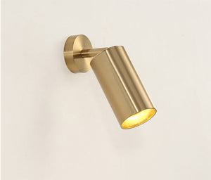 Modern Gold Surface-Mounted GU10 Downlight – Matte Aluminum Ceiling Spotlight for Living Room or Hallway