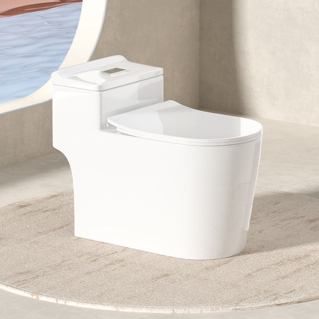 Modernes, ultraleises, einteiliges WC – Geruchsdichtes Siphon-WC aus Porzellan mit großem Sitzdurchmesser für kleine Badezimmer