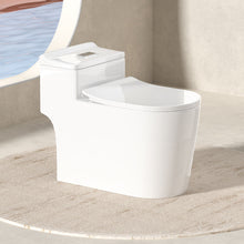 Load image into Gallery viewer, Modern Ultra-Silent One-Piece Toilet – Odor-Proof Siphonic Porcelain WC with Large Diameter Seat for Small Bathrooms

