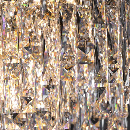 Modern Luxury Crystal Chandelier – Elegant LED Ceiling Light for Living Room & Bedroom Décor