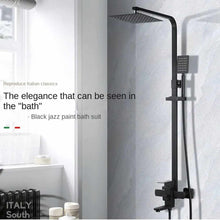 Cargar imagen en el visor de la galería, Black Slim Shower 304 Stainless Steel Italian Modern Style Edition
