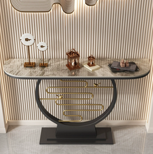 Load image into Gallery viewer, Modern Simple Chinese Style Rock Board Entrance Table Light Luxury Home Entry Case Decoration Cabinet Creative Console Table
