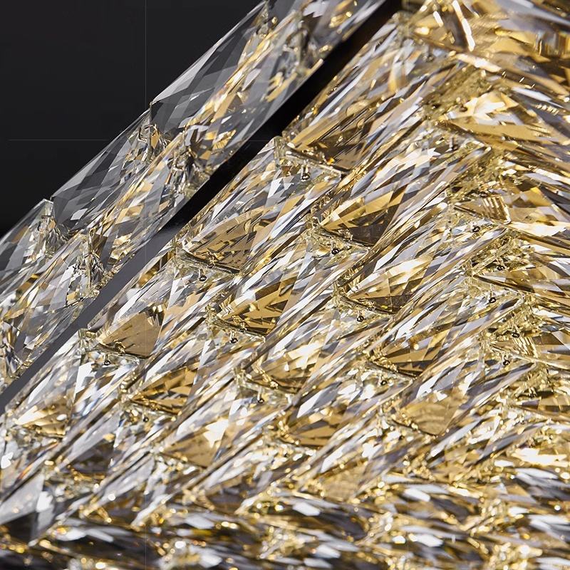 Postmodern Light Luxury Crystal Ceiling Light – Elegant Fixture for Living Room, Bedroom & Dining Area