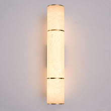 Cargar imagen en el visor de la galería, Modern Cylindrical Real Spanish Marble LED Wall Lamp
