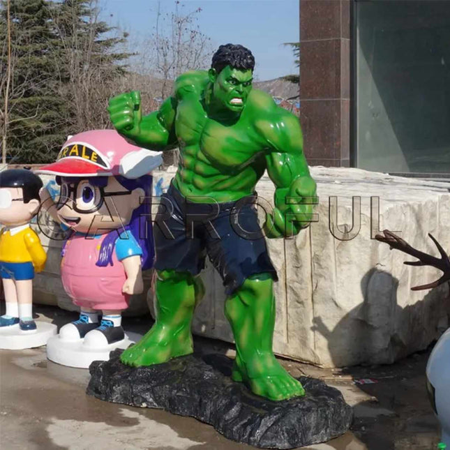 Hulk Sculpture – Superhero Movie Action Figure Resin Craft for Interior Decoration