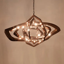 Load image into Gallery viewer, Rose Gold Stainless Steel Hotel Pendant Lighting Decoration Latest New Design Modern Luxury Indoor Metal Chandelier
