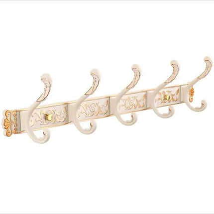 Nordischer Garderobenhaken, elfenbeinweiß, goldfarben, für Badezimmer, Wohnzimmer, Küche