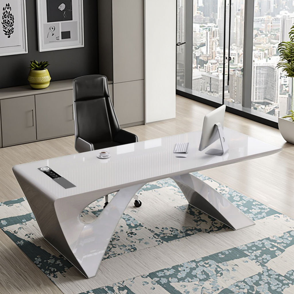 Contemporary Elegant Modern Tables Modern Commercial Office Furniture Design Manager Boss Office Desk Table