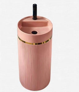 Pink Color Luxury Bathroom Wash Designer Freestanding Basin