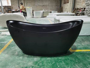 Luxury  Bathtub Natural Antique Carved Black