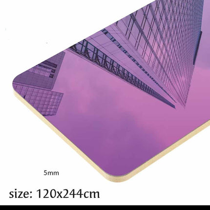 Mirror Panel PVC Wall Decor Bamboo Charcoal Wood Metal Plate Waterproof