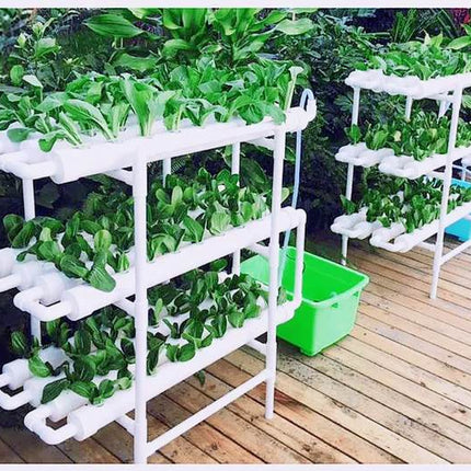 Hydroponik-NFT-System mit 36/54/72/108 Löchern, vertikale Hydroponik-Anbausysteme aus PVC-Rohren für Gemüsepflanzen 