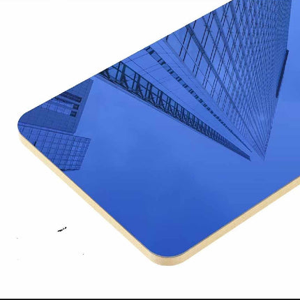 Mirror Panel PVC Wall Decor Bamboo Charcoal Wood Metal Plate Waterproof