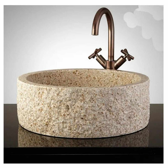 Natural Granite Stone Kitchen Sink – Marble Vessel Basin for Modern Kitchens
