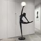 Modern Creative Portrait Art Sculpture Floor Lamp Nordic Luxury Resin Fiberglass Standing Light for Hotel and Living Room Decoration