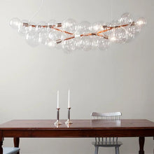 Load image into Gallery viewer, Custom Modern Glass LED Chandelier – Luxury Decorative Lighting for Hotel Lobbies, Villas &amp; Living Rooms
