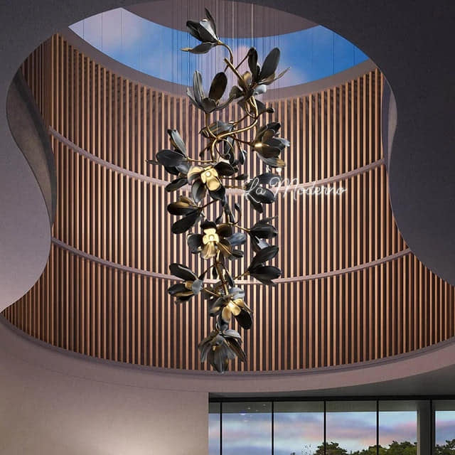 Contemporary Art Chandelier Light for High Ceilings