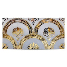 Cargar imagen en el visor de la galería, White Gold Plated Ceramic Tiles 30*60 CM
