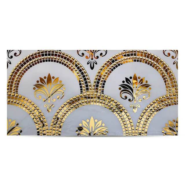 White Gold Plated Ceramic Tiles 30*60 CM