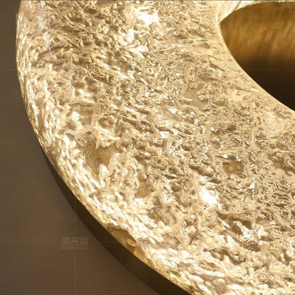 Luxurious Minimalist LED Ceiling Light – Pure Copper Fixture for Living Room, Bedroom & Villa Dining Spaces