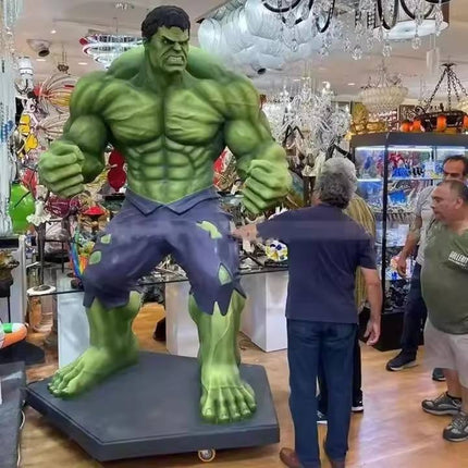 Hulk Sculpture – Superhero Movie Action Figure Resin Craft for Interior Decoration