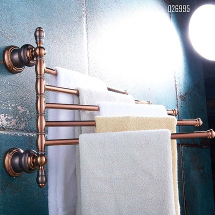 Bathroom Hotel Corner Wall Mounted Adjustable Folding Bath Holder Mental Hanger Rail Towel Rack
