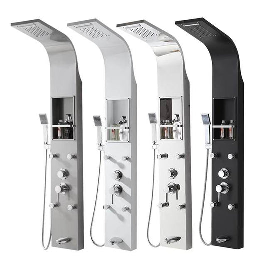 Shower Wall Bathroom Panel 304 Stainless Shower Panel with Shelf