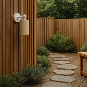Travertine Outdoor Wall Light – Modern Stone Wall Lamp for Resorts, Hotels, Villas, Patios & Courtyards